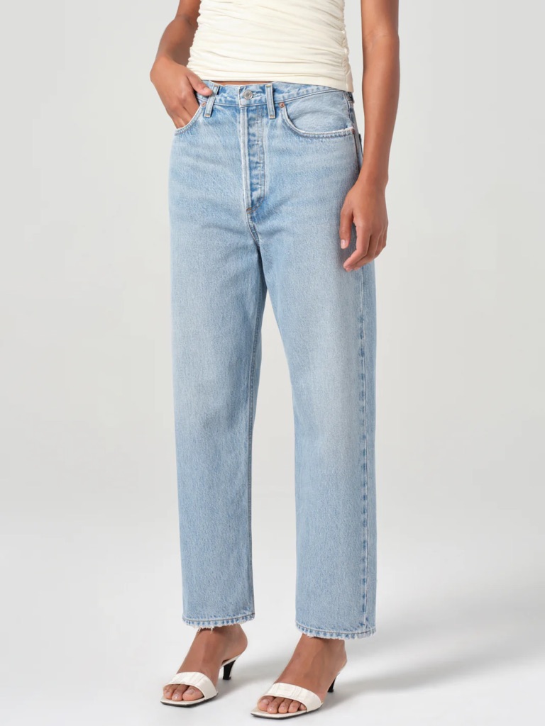 Agolde Light Blue Straight-Leg Women's Jeans